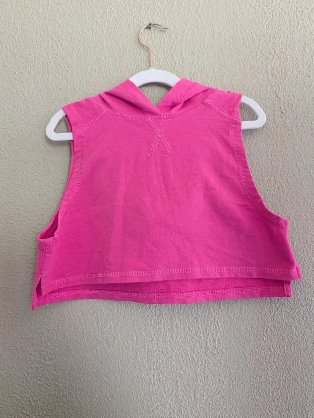 Hooded Sleeveless Crop Top * Medium Child